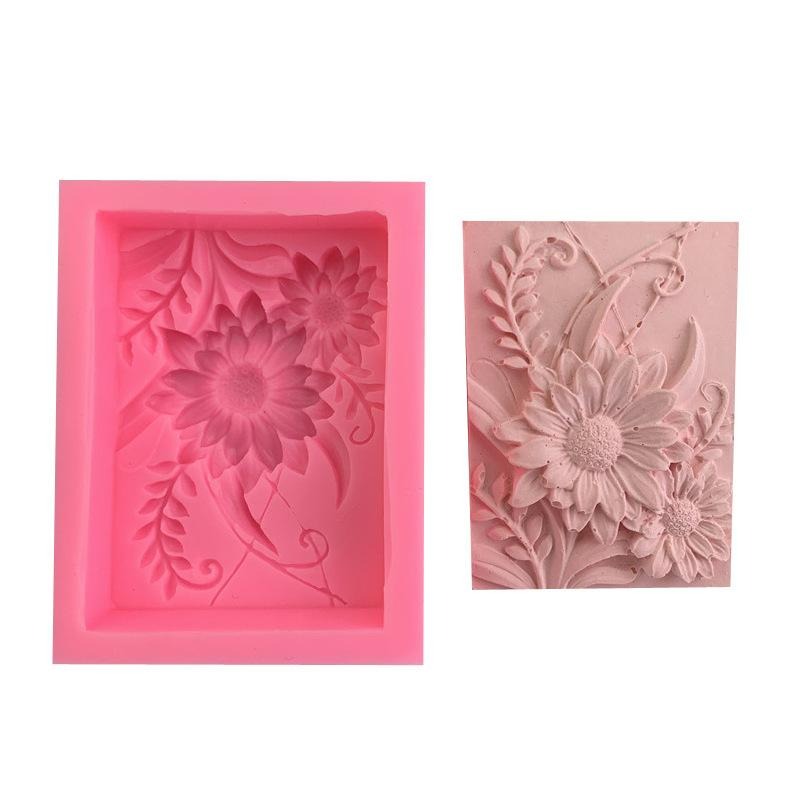 Molde de silicona 3D cuadrado  - Soap Making Book For Beginners reseña y precio